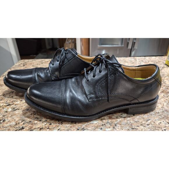 Florsheim ComforTech Ortholite Mens Size 8.5D Leather Cap Toe Oxford Shoes Black main image 5